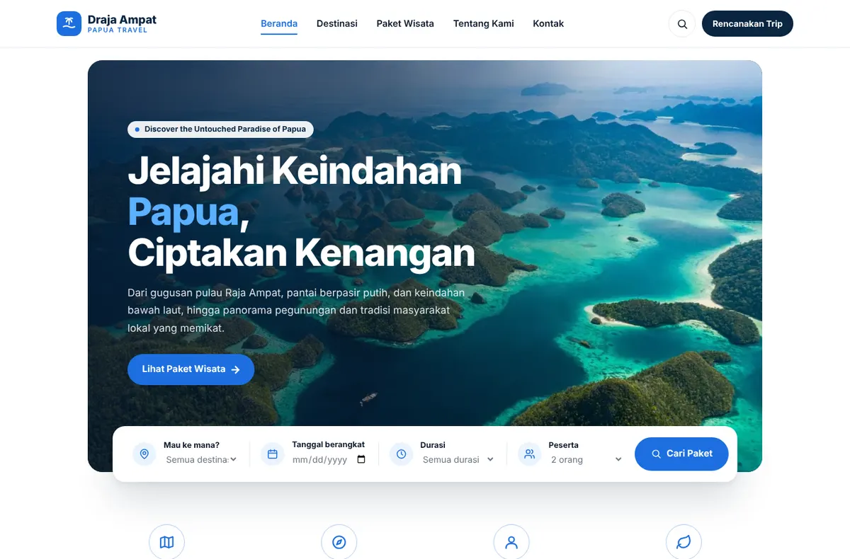 Contoh website buatan Nexavora