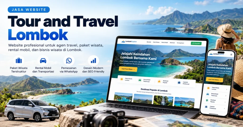 Jasa Website Tour and Travel Lombok Profesional untuk Mengembangkan Bisnis Wisata